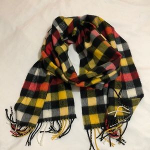 Unisex buffalo plaid multicolor scarf